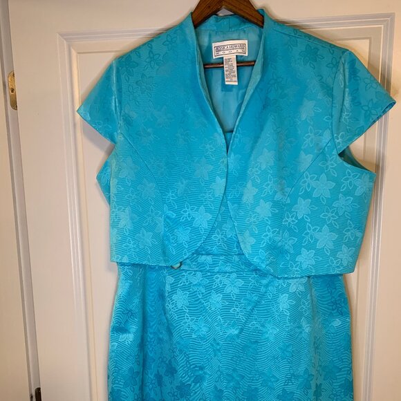 Jessica Howard, Light Blue Dress and Jacket in Women's Size 22 - Picture 4 of 14